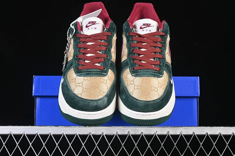 All categories Nk Air Force 1 Air Force series Nk Air Force 1 Low Air Force low top Nike Air Force 1'07 Low Gucci joint Khaki cinnabar hook Air Force 1 low top casual sneakers SY1388-007